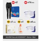 Buy 2x AULORA Pants with KODENSHI® - Women - Black + 16x BElixz SHIRUTO (30s) Free 4x BElixz SHIRUTO (30s) + 1x BElixz SlendMeal PRO (15s) + 1x BEYANG Delicate Laundry Wash (800ml)