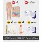 Buy 2x AULORA Pants with KODENSHI® - Women - Soft Beige + 16x BElixz SHIRUTO (30s) Free 4x BElixz SHIRUTO (30s) + 1x BElixz SlendMeal PRO (15s) + 1x BEYANG Delicate Laundry Wash (800ml)